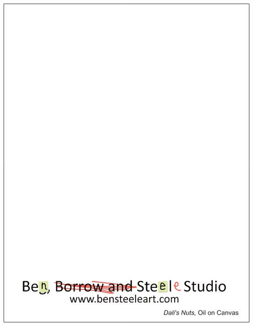 Dali's Nuts Notecard