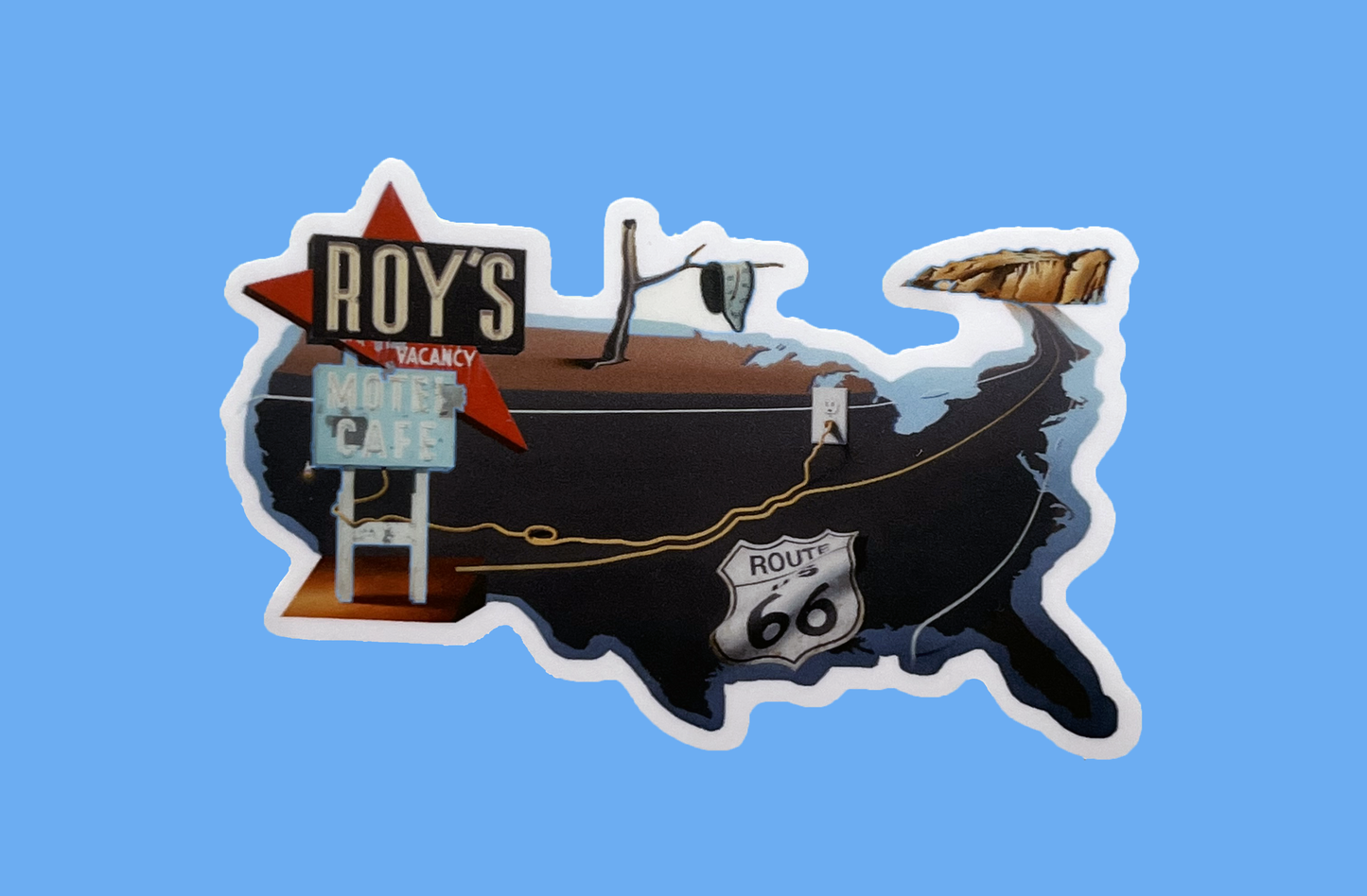 Roy's Route 66 Sticker