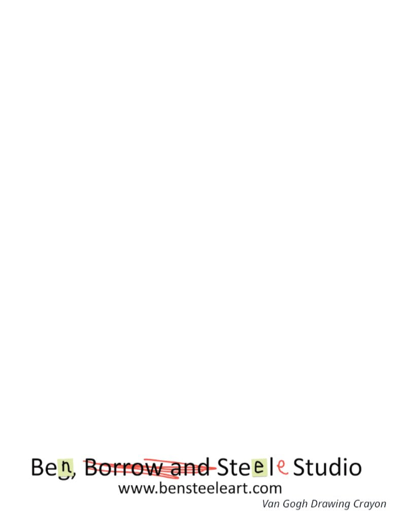 Van Gogh Crayons Notecard