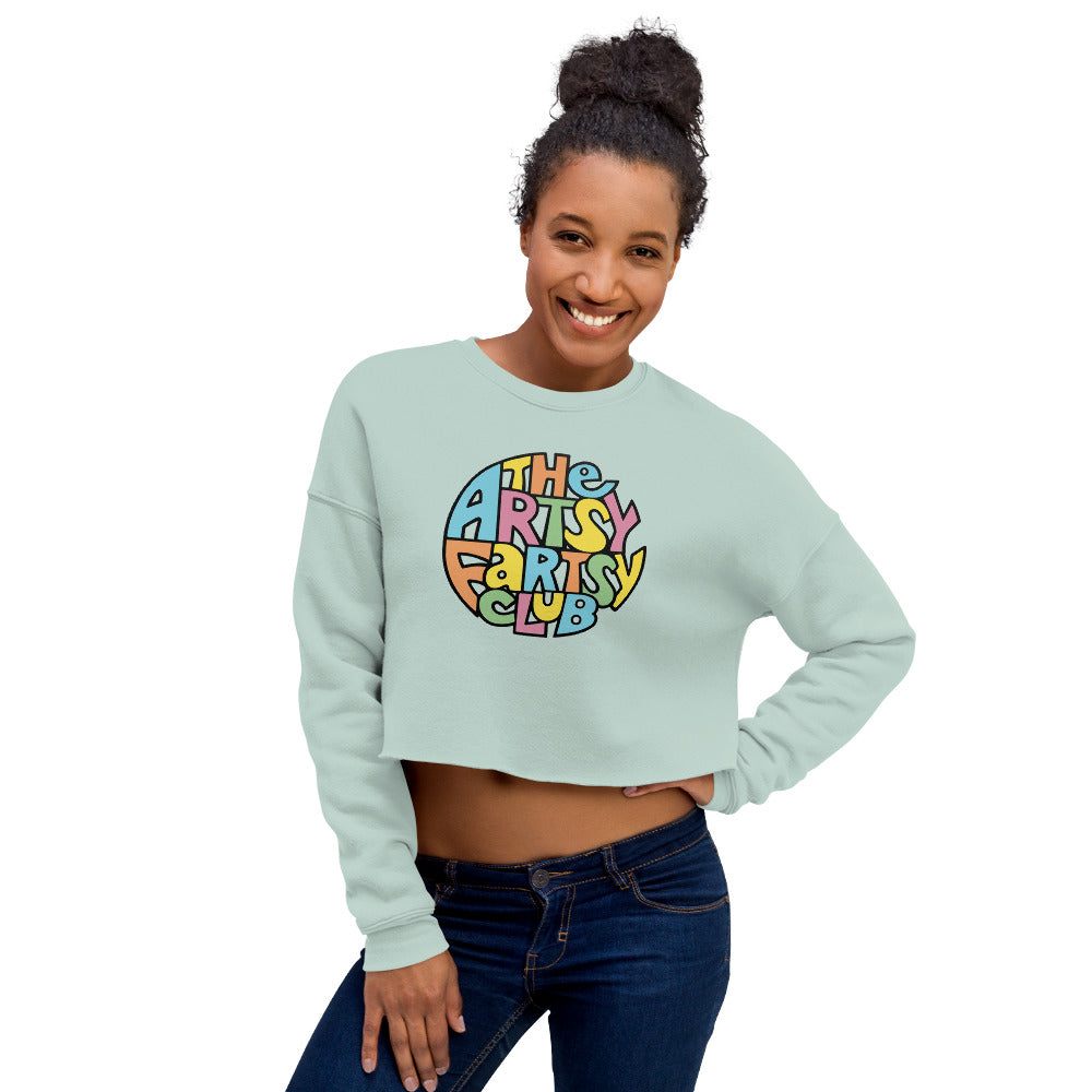 Artsy Fartsy Club Crop Sweatshirt