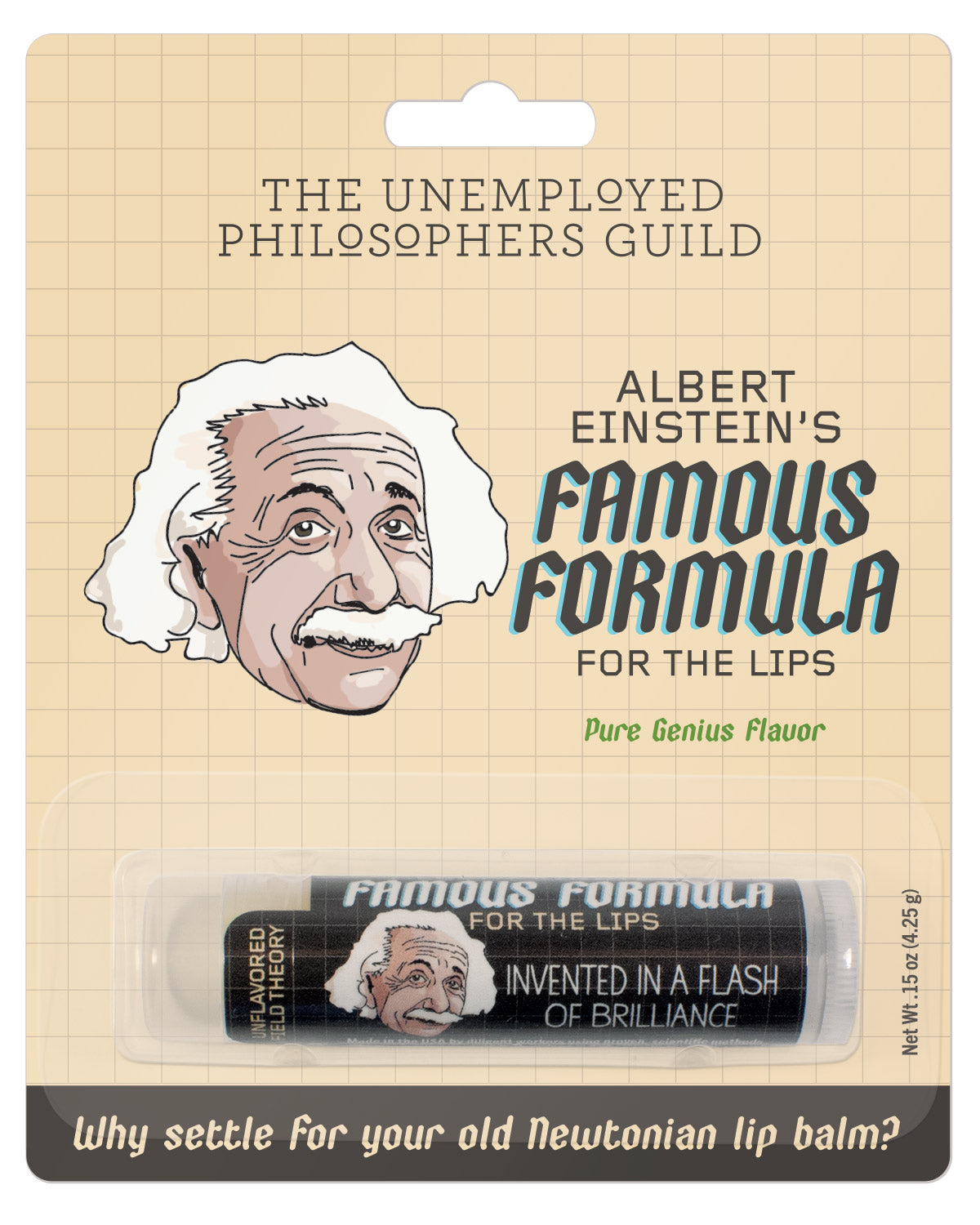 Einstein Famous Formula for the Lip Balm UPG
