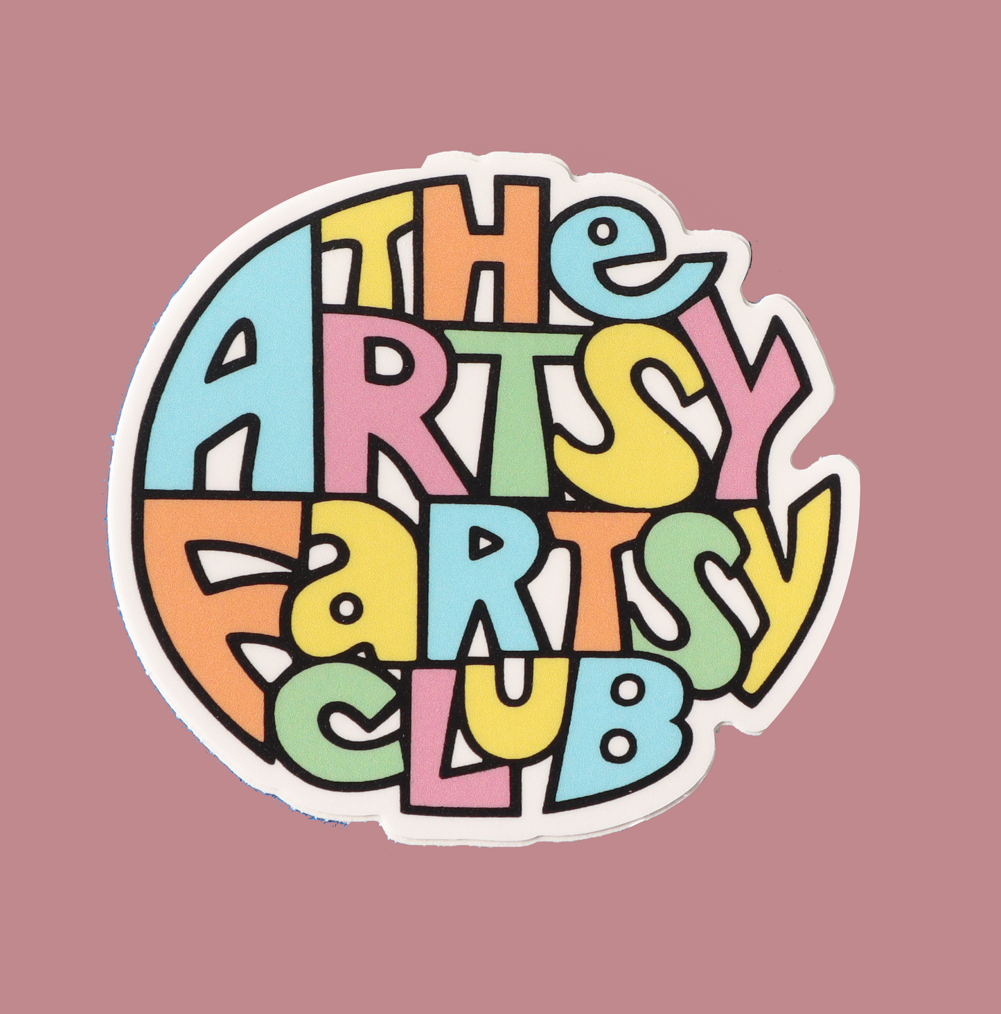 Artsy Fartsy Club Sticker