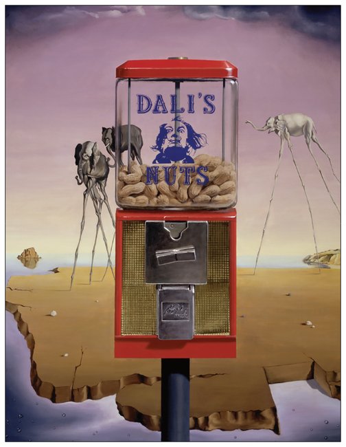 Dali's Nuts Notecard