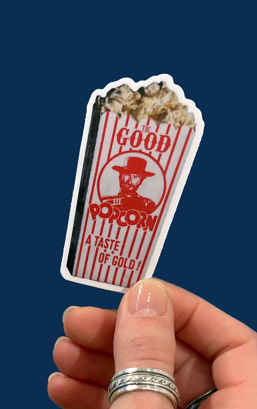 The Good Popcorn Sticker