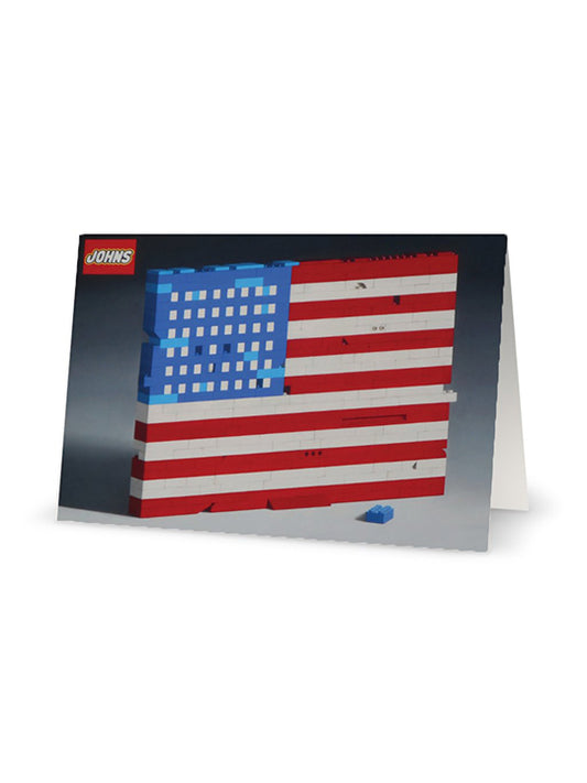 Johns Flag Notecard