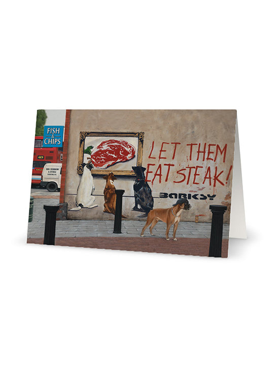 Let Them Eat Steak Notecard