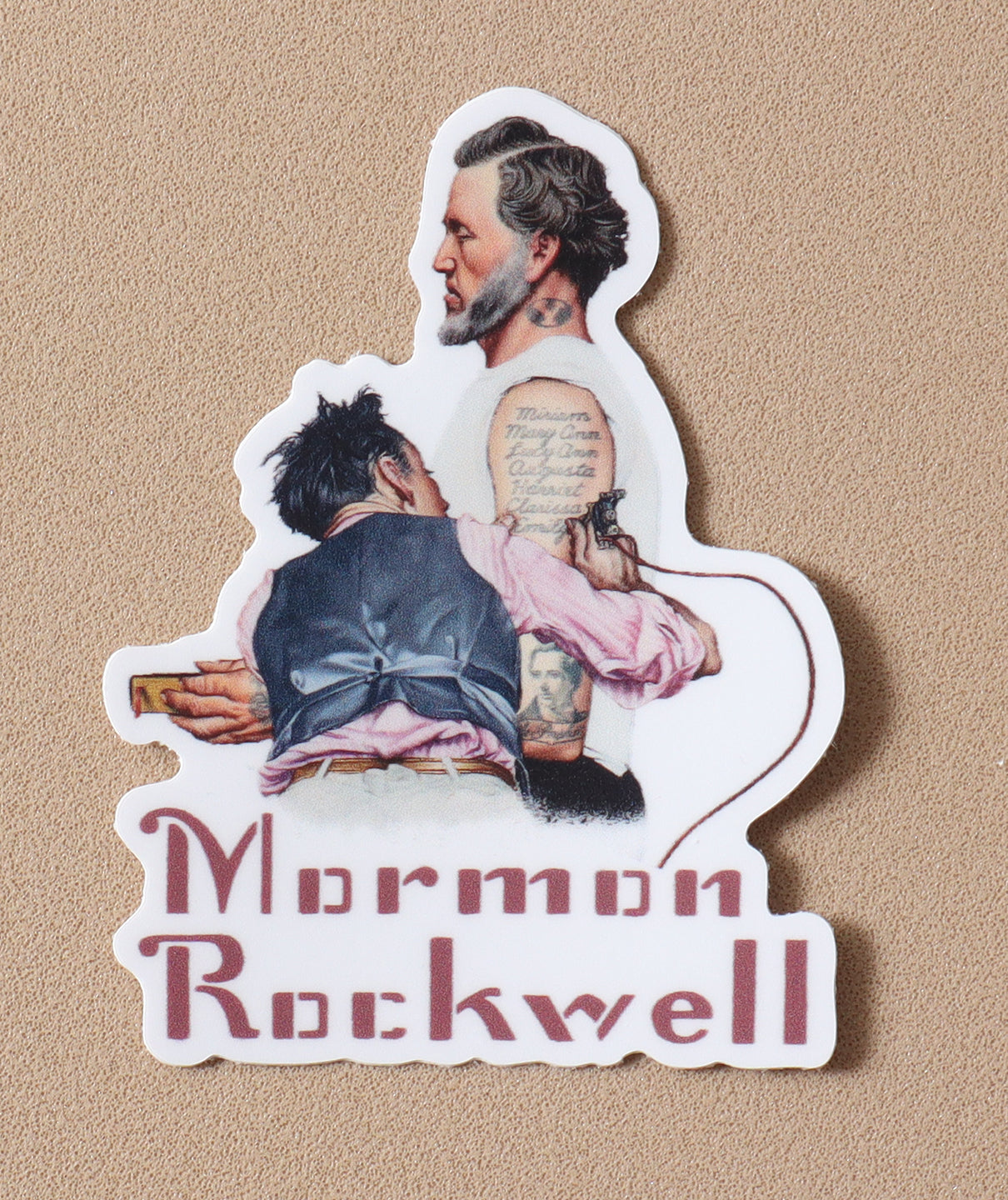 Mormon Rockwell 3-Inch Sticker