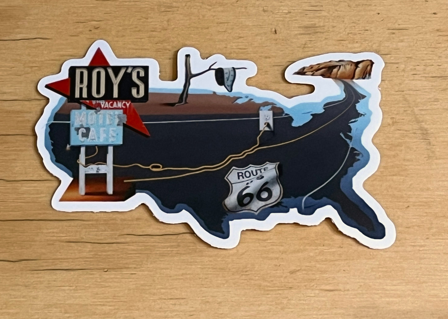 Roy's Route 66 Sticker