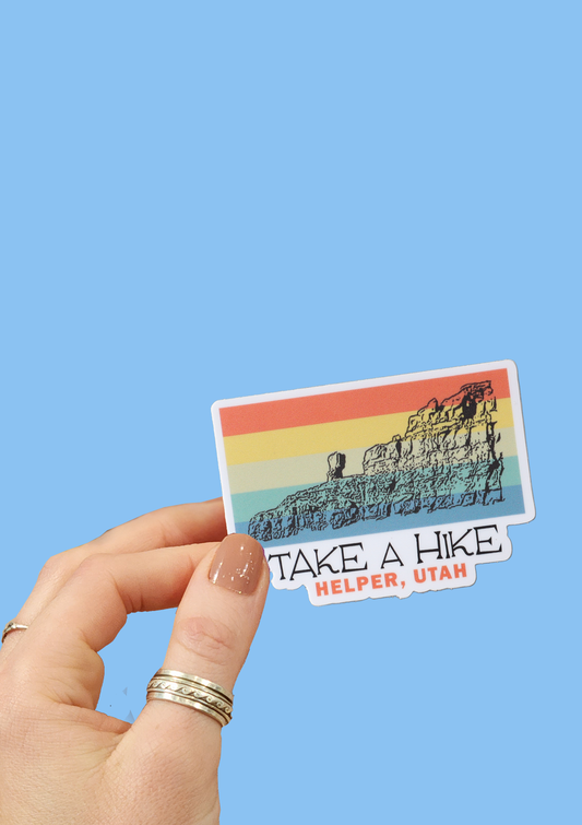 Take a Hike Helper UT Sticker