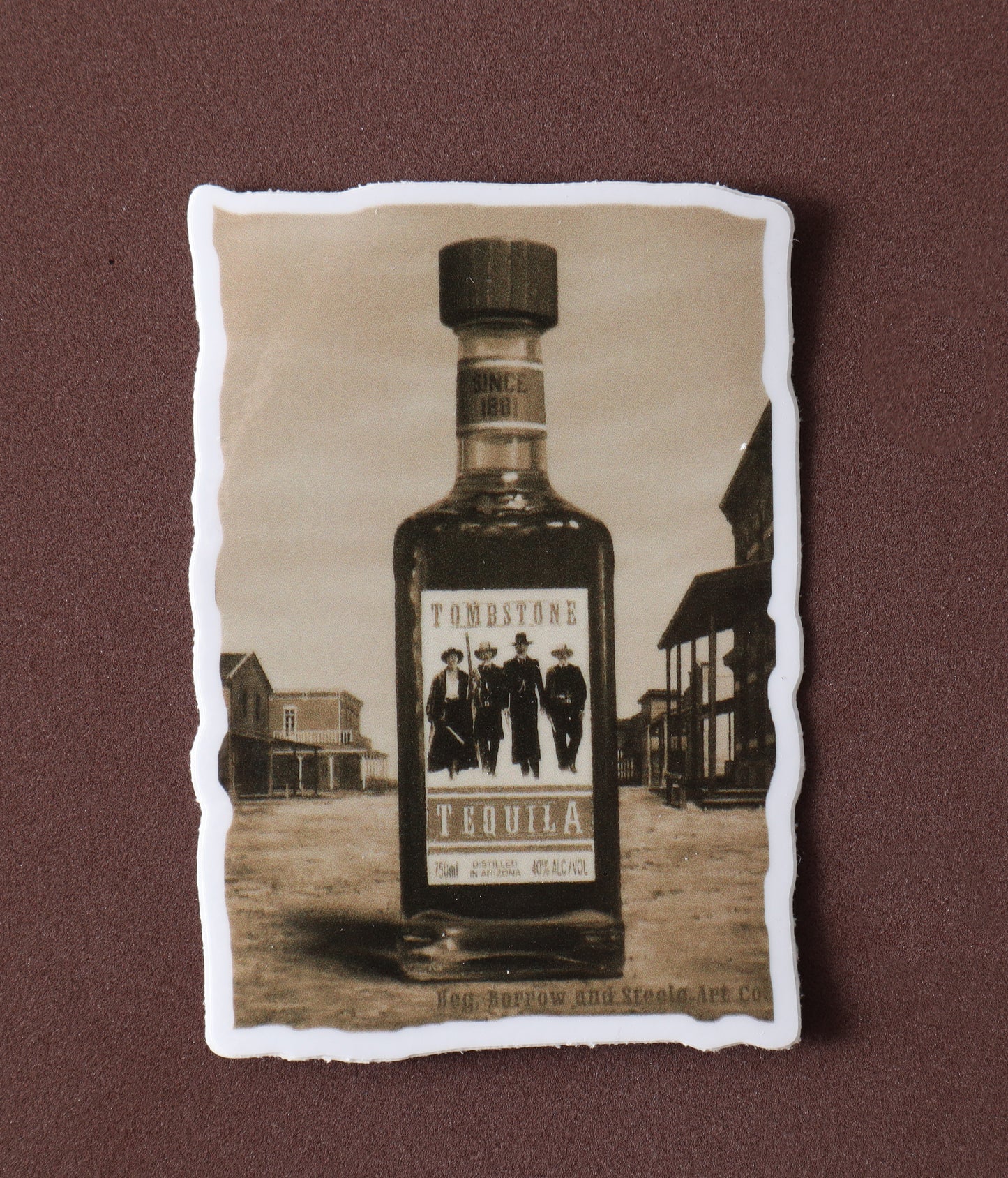 Tombstone Tequila Sticker
