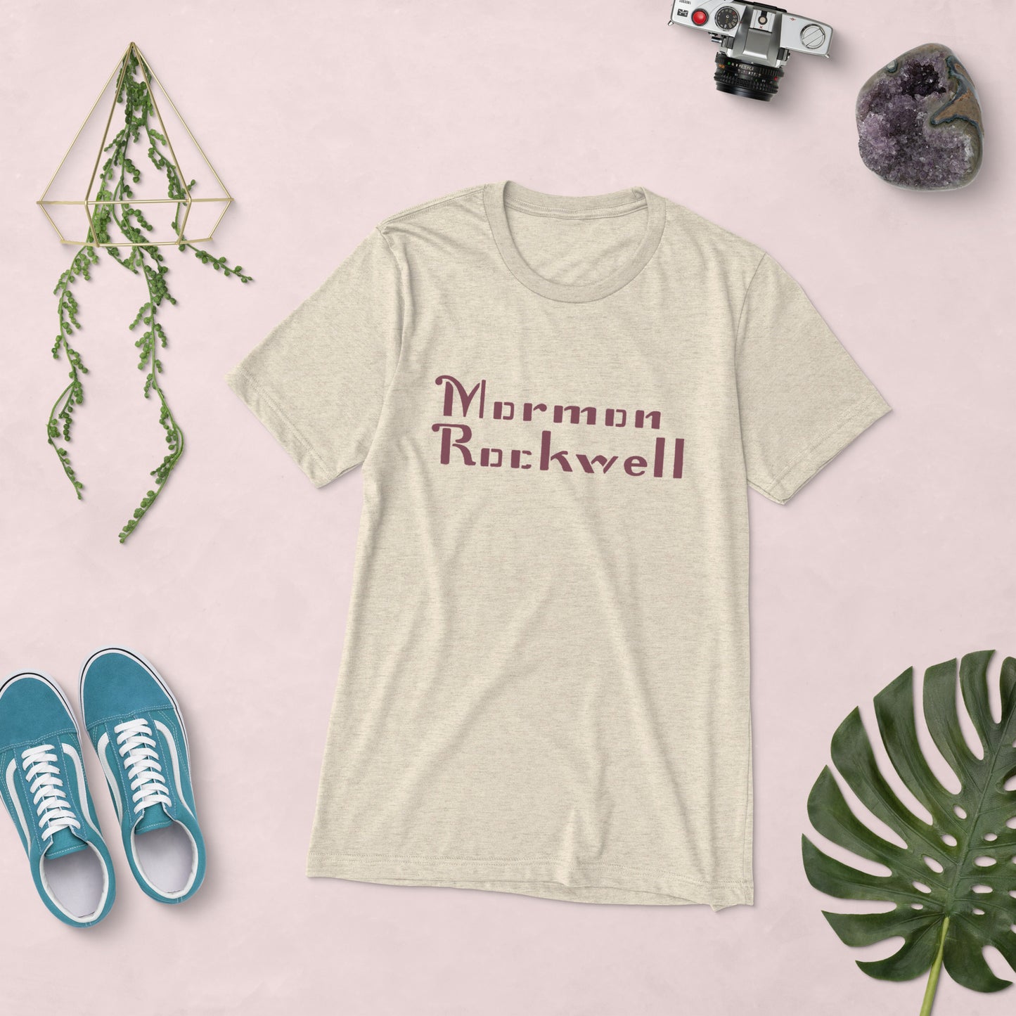 Mormon Rockwell Original, Double-Sided Triblend T-shirt