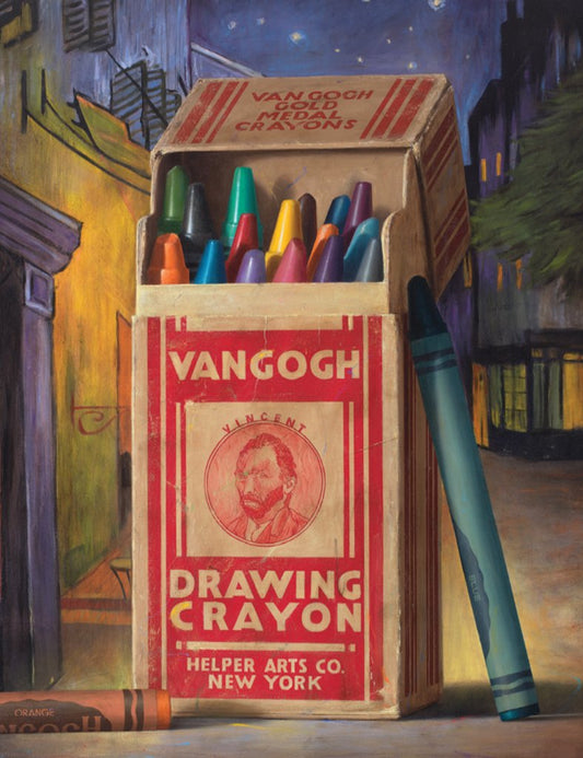 Van Gogh Crayons Notecard