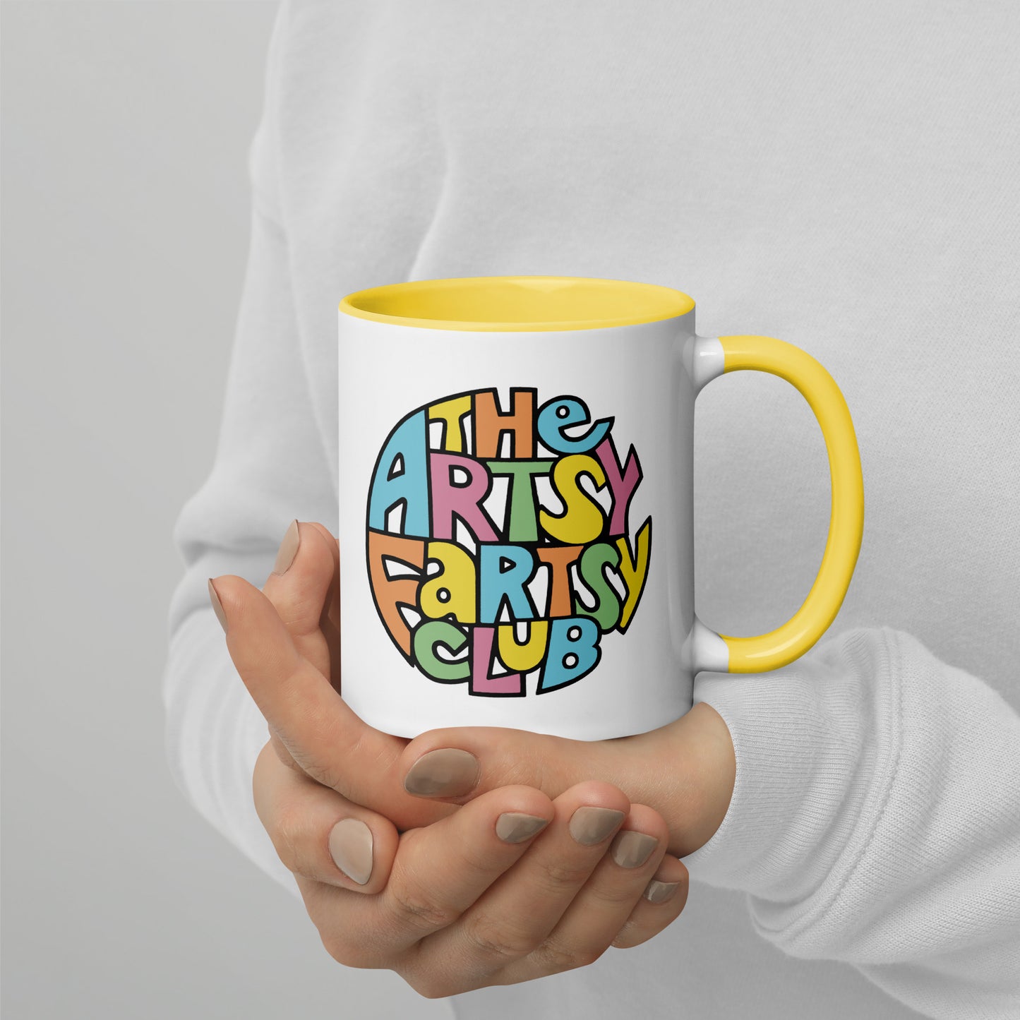 Artsy Fartsy Mug with Color Interior