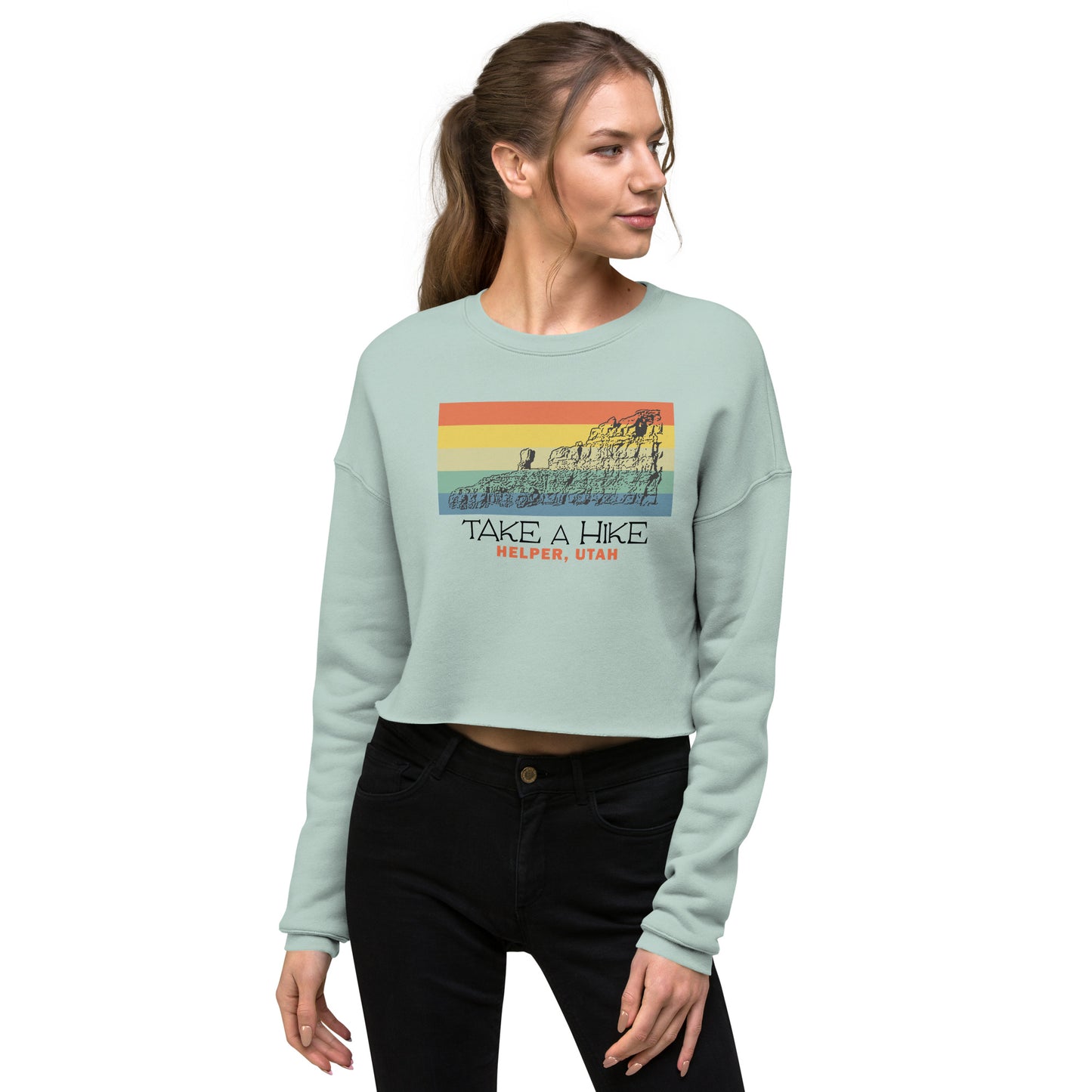 Take a Hike Helper Crop Sweatshirt