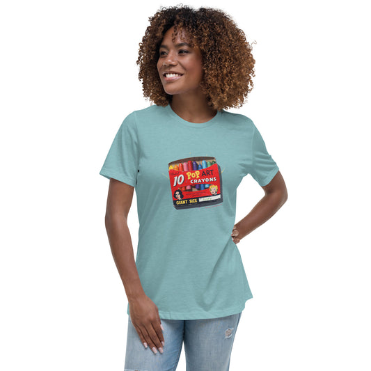 Pop Art Crayons Women's Fit Relaxed T-Shirt